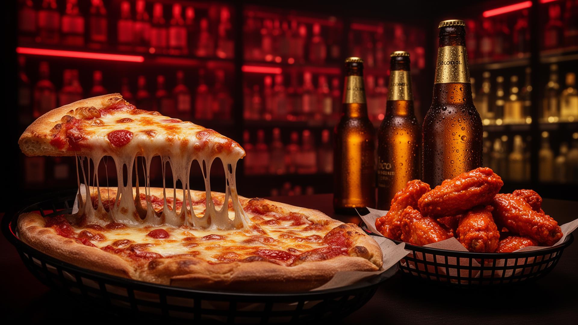 Fresh pizza, hot wings, cold beer and liquor at Scotia Stop in Oak Park