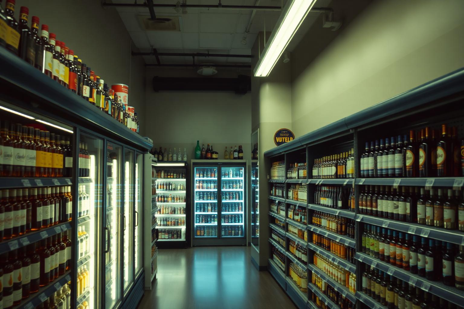 Inside Scotia Stop liquor and convenience store in Oak Park